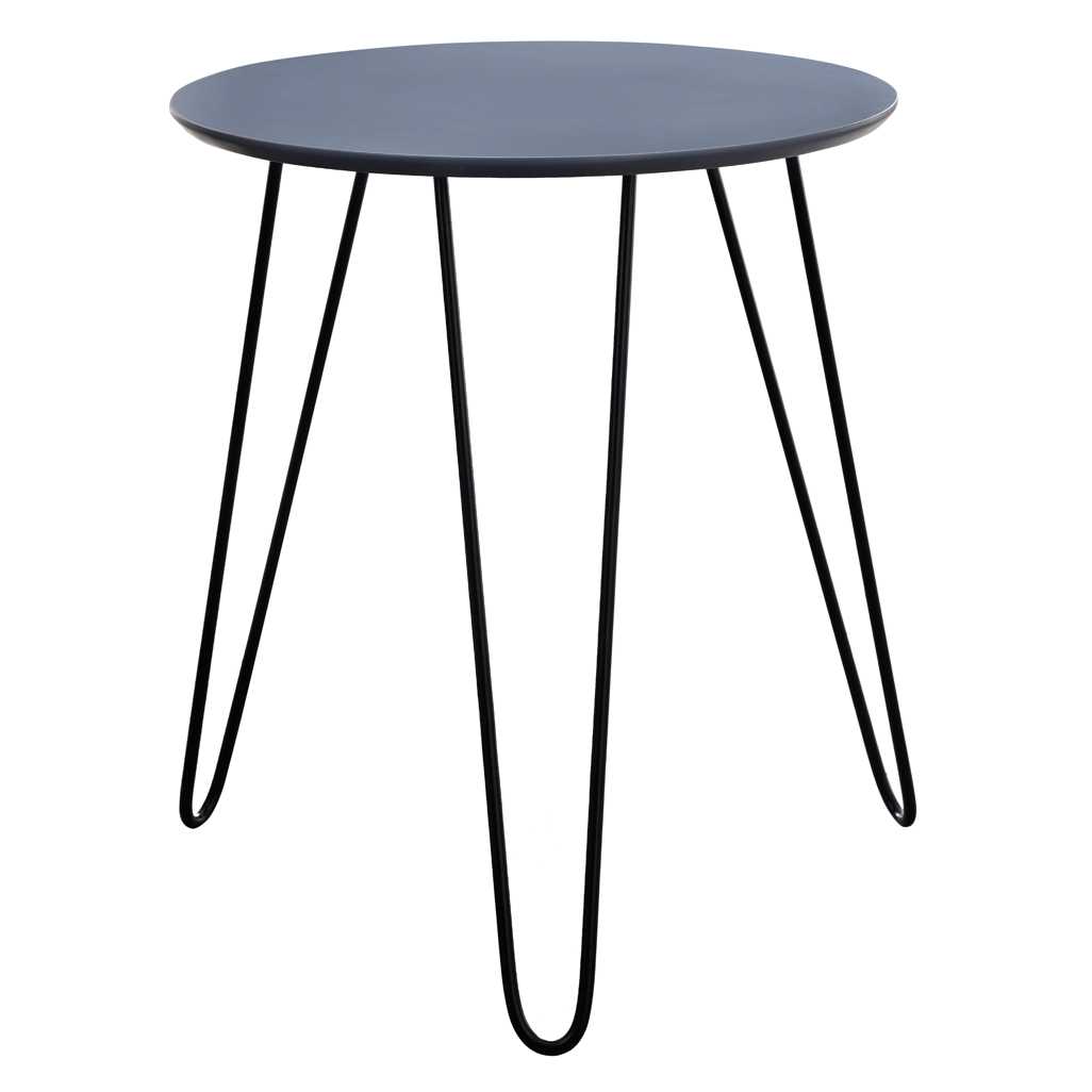 Everfurn Juniper coffee table featuring a modern grey top with black foldable metal legs, perfect for minimalist and contemporary spaces.